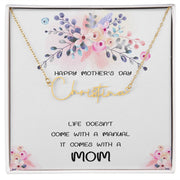 Mother's Day With Love, Signature Style Necklace, - Kubby&Co Worldwide