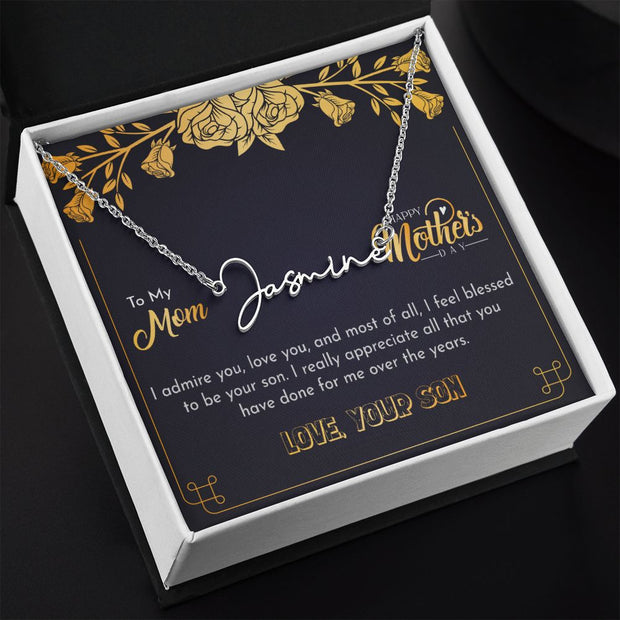 Mother's Day With Love, Signature Style Necklace, I Appreciate You - Kubby&Co Worldwide