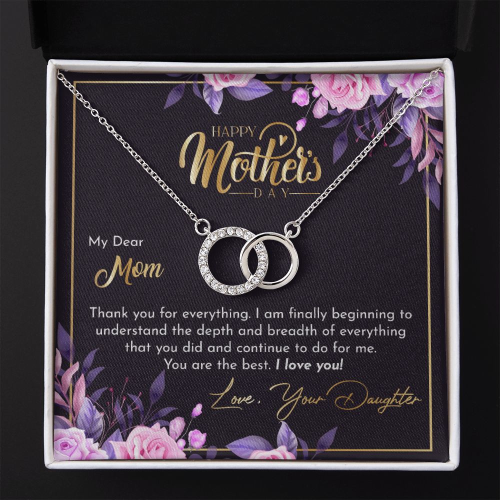 Mother's Day With Love, The Perfect Pair Necklace, The Best - Kubby&Co Worldwide