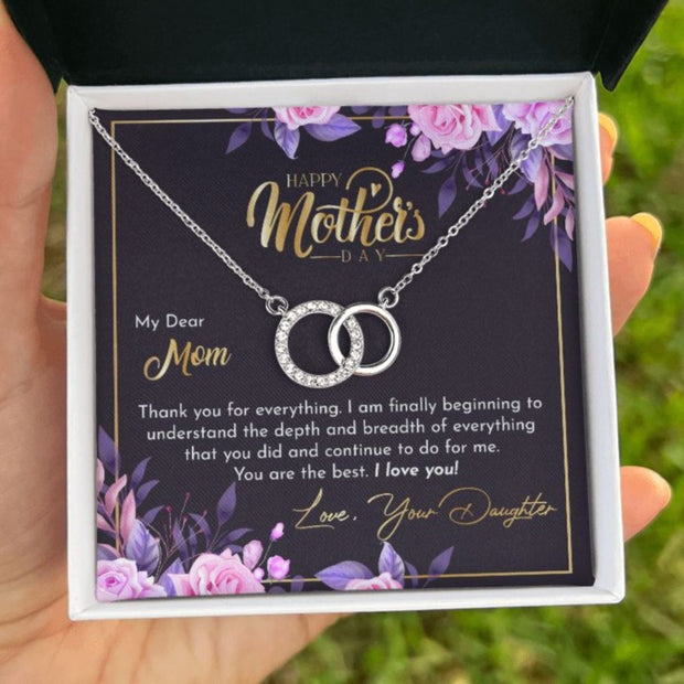 Mother's Day With Love, The Perfect Pair Necklace, The Best - Kubby&Co Worldwide