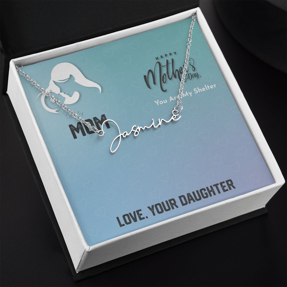 Mother's Day With Love, Signature Style Necklace, My Shelter - Kubby&Co Worldwide