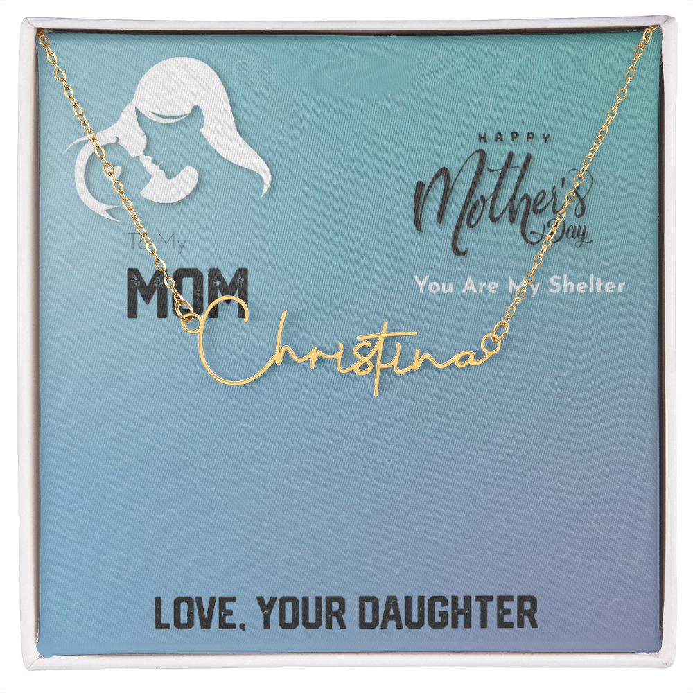 Mother's Day With Love, Signature Style Necklace, My Shelter - Kubby&Co Worldwide