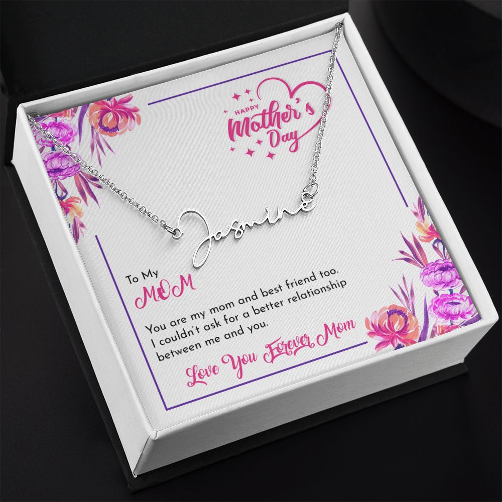 Mother's Day With Love, Signature Style Necklace, Best Friend - Kubby&Co Worldwide