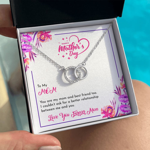 Mother's Day With Love, The Perfect Pair Necklace, Best Friend - Kubby&Co Worldwide