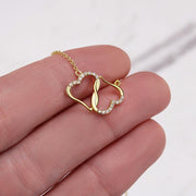 Gold Necklace, 18 Diamonds, My Beautiful Wife You Have My Heart - Kubby&Co Worldwide