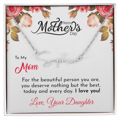 Mother's Day With Love, Signature Style Necklace, Beautiful Person - Kubby&Co Worldwide