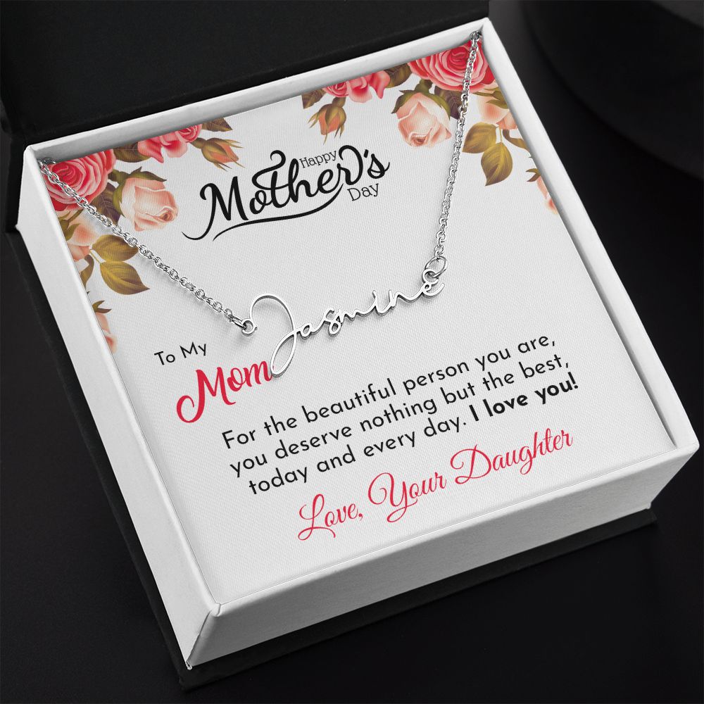 Mother's Day With Love, Signature Style Necklace, Beautiful Person - Kubby&Co Worldwide