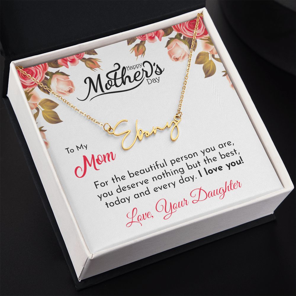 Mother's Day With Love, Signature Style Necklace, Beautiful Person - Kubby&Co Worldwide