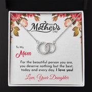 Mother's Day With Love, The Perfect Pair Necklace, From Daughter - Kubby&Co Worldwide