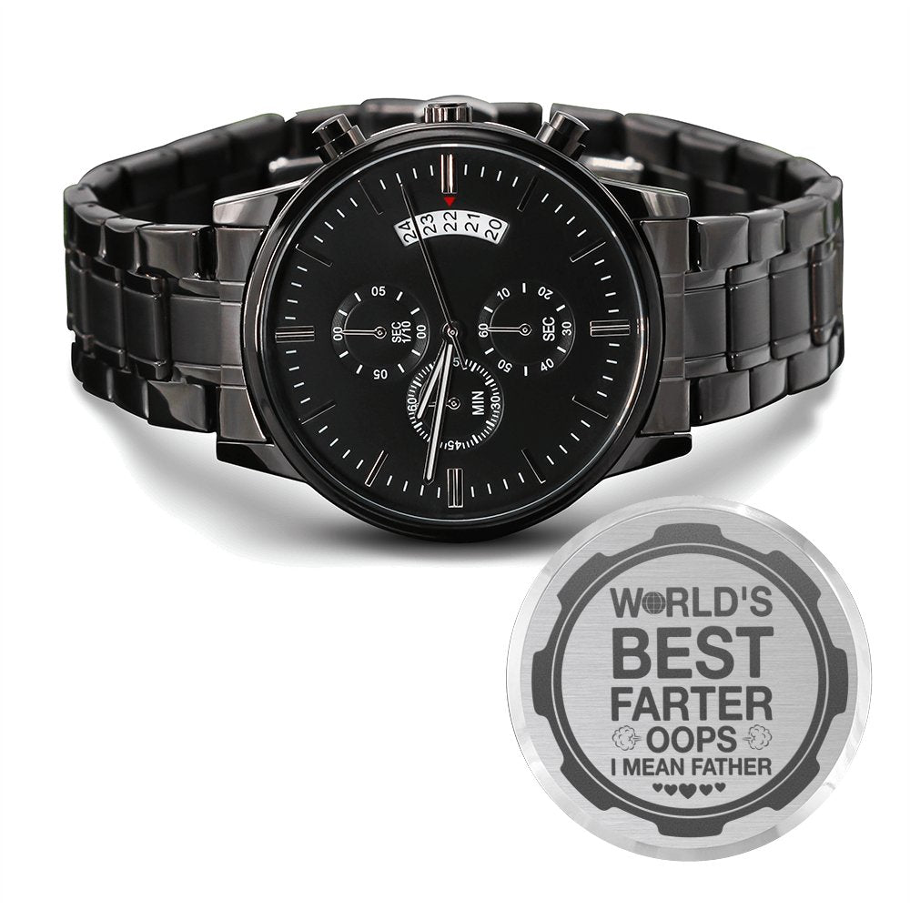 Best Gift For Dads, Quartz Movement Watch, World's Best Farter - Kubby&Co Worldwide