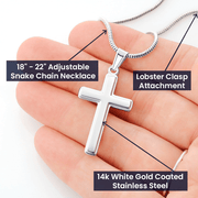 Cross Necklace, Stainless Steel, My Daughter, In Your Heart, Love Dad - Kubby&Co Worldwide