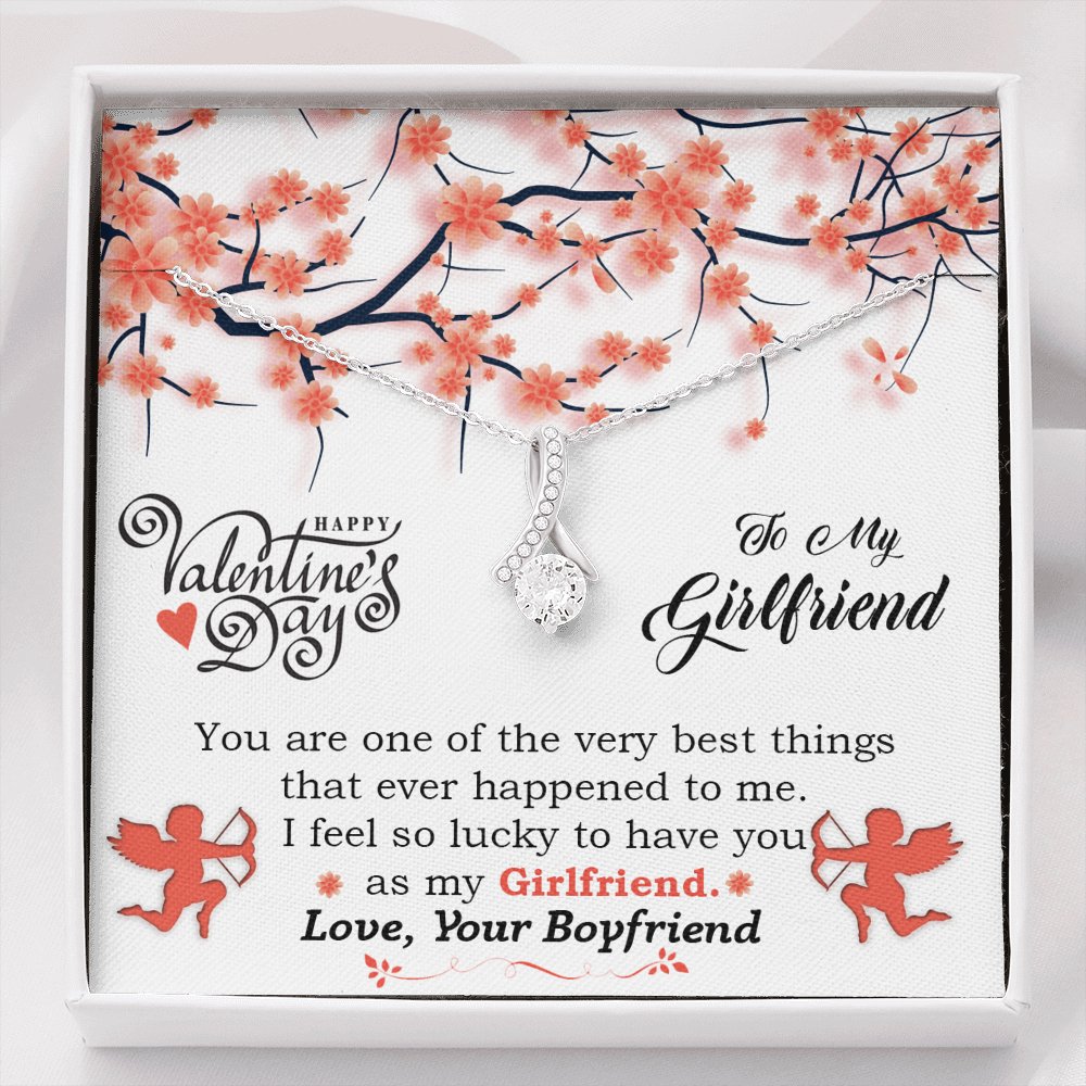 White Gold, Valentines Day Alluring Necklace, Gorgeous Girlfriend - Kubby&Co Worldwide