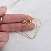 Gold Necklace, 18 Diamonds, Merry Christmas To Our Son's Girlfriend - Kubby&Co Worldwide