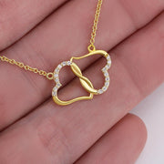 Gold Necklace, 18 Diamonds, Merry Christmas To Our Son's Girlfriend - Kubby&Co Worldwide