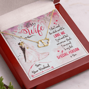 Gold Necklace, 18 Single Diamonds, My Beautiful Special Wife - Kubby&Co Worldwide