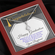 Happy Graduation Girlfriend, Alluring Beauty Necklace Gift - Kubby&Co Worldwide