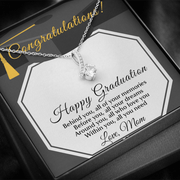 Gold Necklace, Happy Graduation Daughter, From Mom - Kubby&Co Worldwide