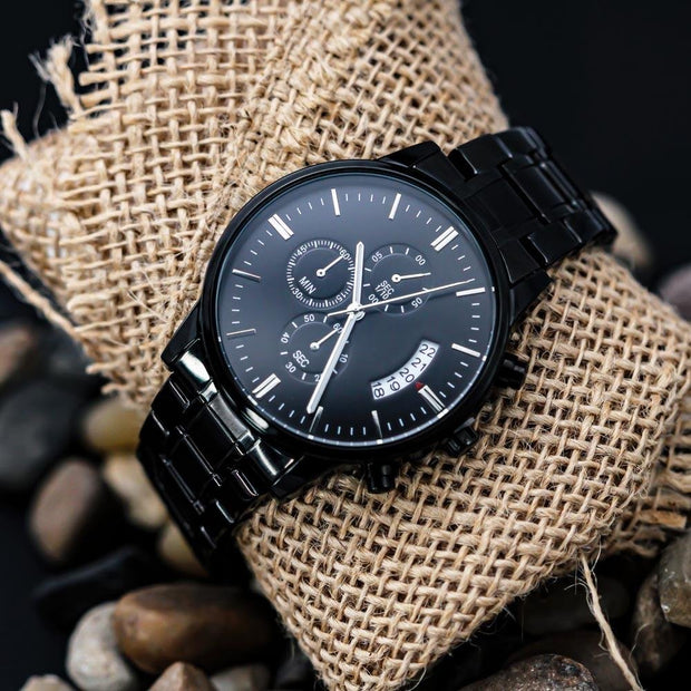 Best Gift For Dads, Chronograph Quartz Movement Watch, My Hero - Kubby&Co Worldwide