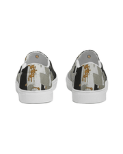 Custom Design, Women's Slip-On Canvas Shoe-Earth Tones - Kubby&Co Worldwide