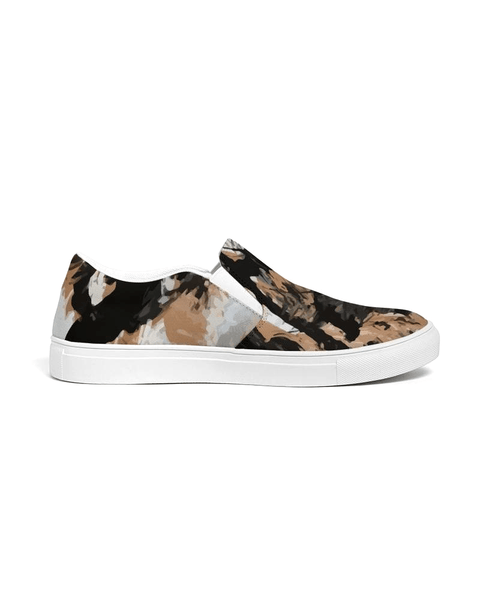 Custom Design, Women's Slip-On Canvas Shoe - Earth Tones - Kubby&Co Worldwide