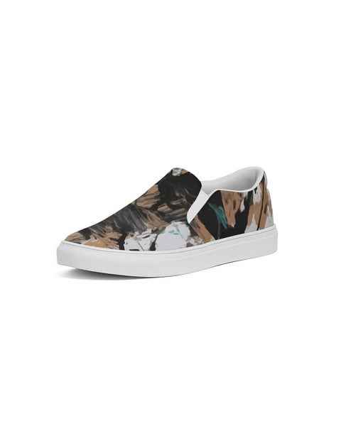 Custom Design, Women's Slip-On Canvas Shoe - Earth Tones - Kubby&Co Worldwide