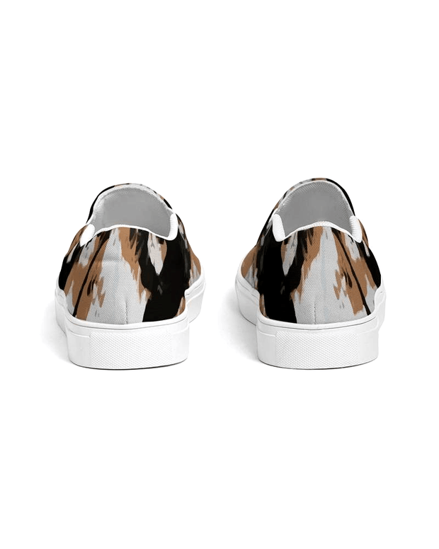 Custom Design, Women's Slip-On Canvas Shoe - Earth Tones - Kubby&Co Worldwide