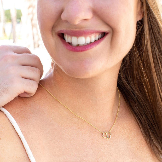 Gold Necklace, 18 Diamonds, Happy Mother's Day, Forever Grateful - Kubby&Co Worldwide