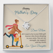 Gold Necklace, Mother's Day, Daughter to Mother My World - Kubby&Co Worldwide
