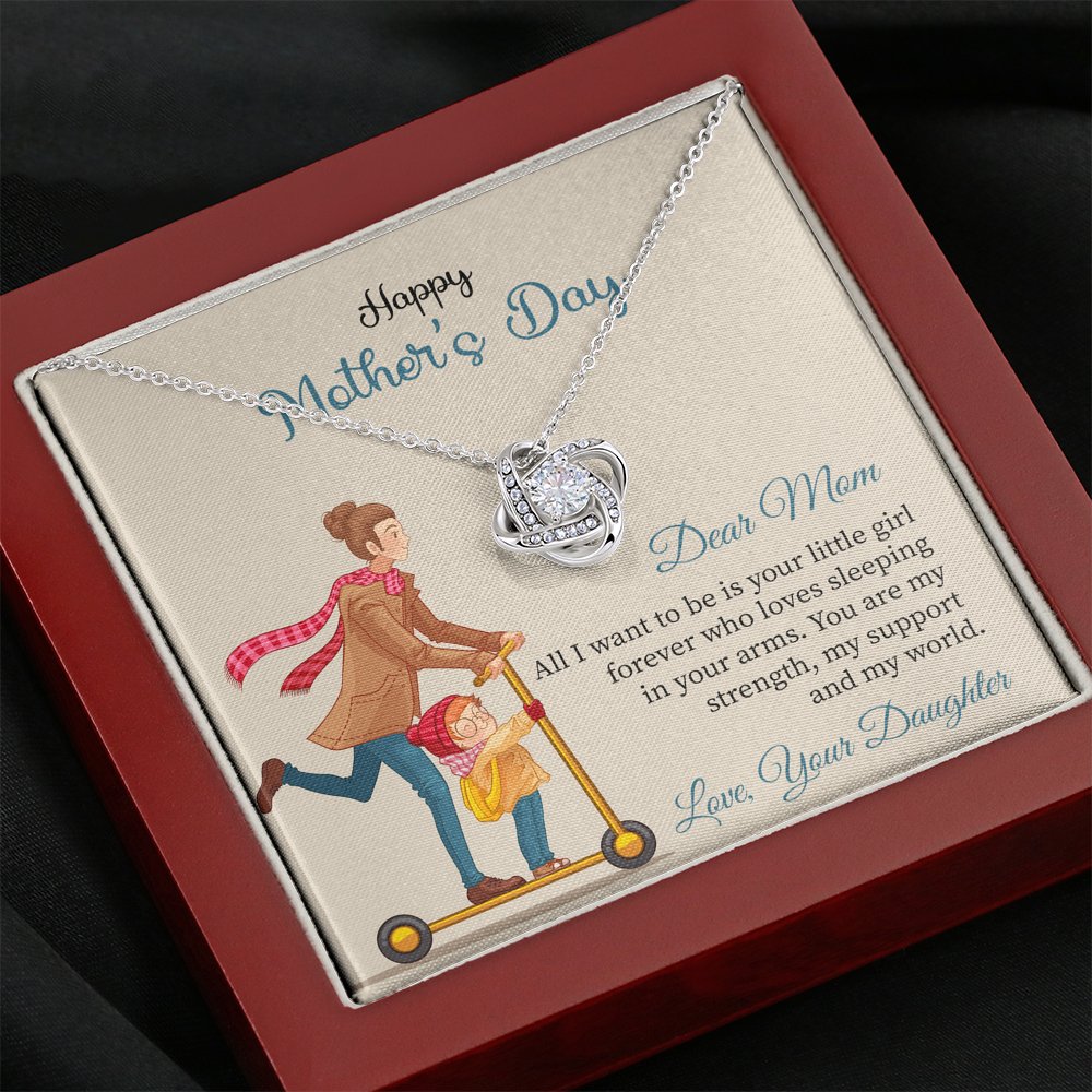 Gold Necklace, Mother's Day, Daughter to Mother My World - Kubby&Co Worldwide