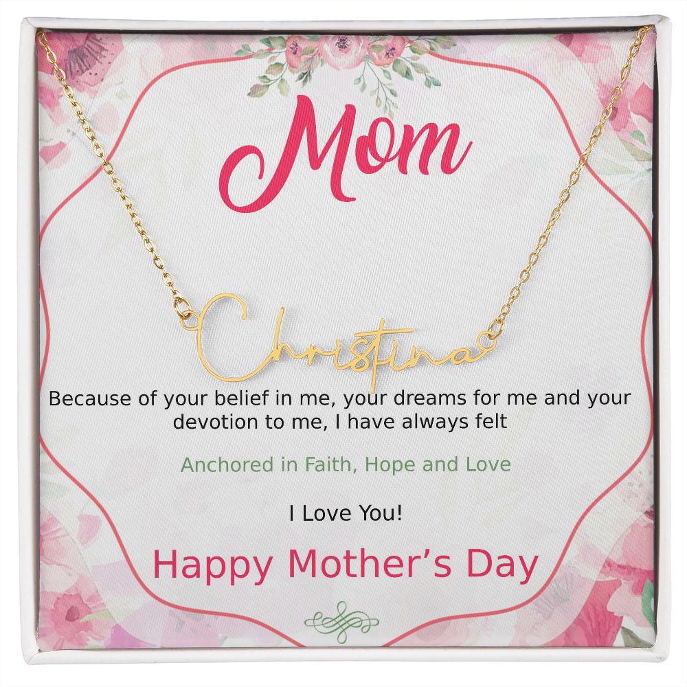 Mother's Day With Love, Signature Style Necklace, Hope And Love - Kubby&Co Worldwide