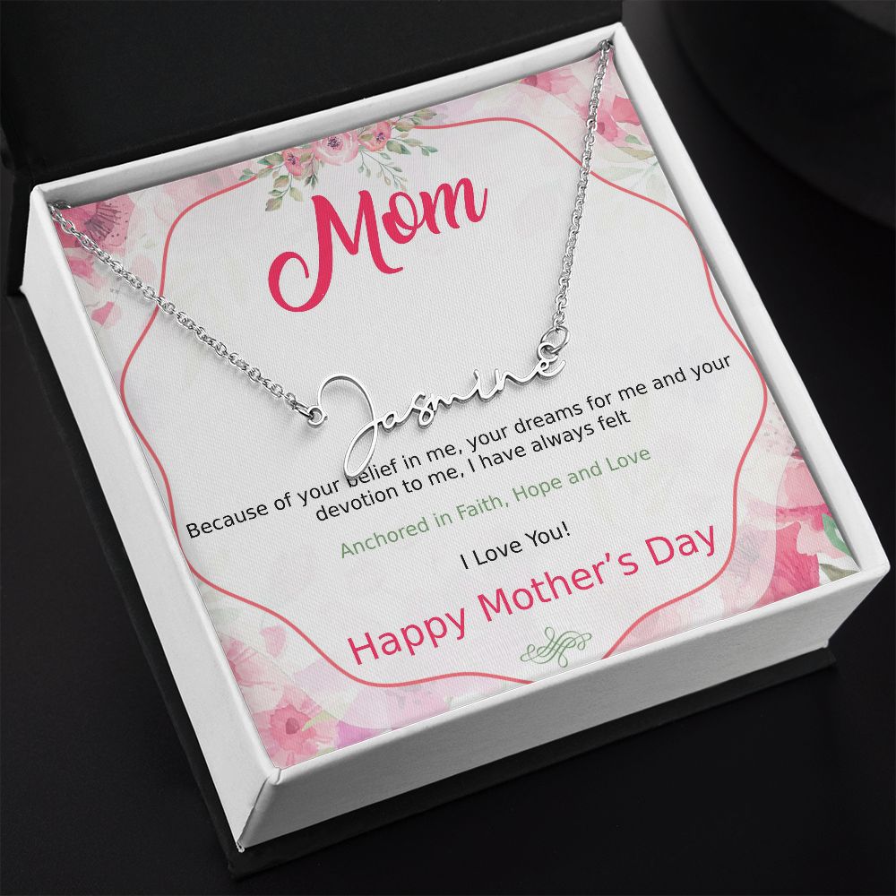 Mother's Day With Love, Signature Style Necklace, Hope And Love - Kubby&Co Worldwide