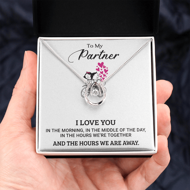Gold Necklace, Message Card, To My Partner Forever - Kubby&Co Worldwide