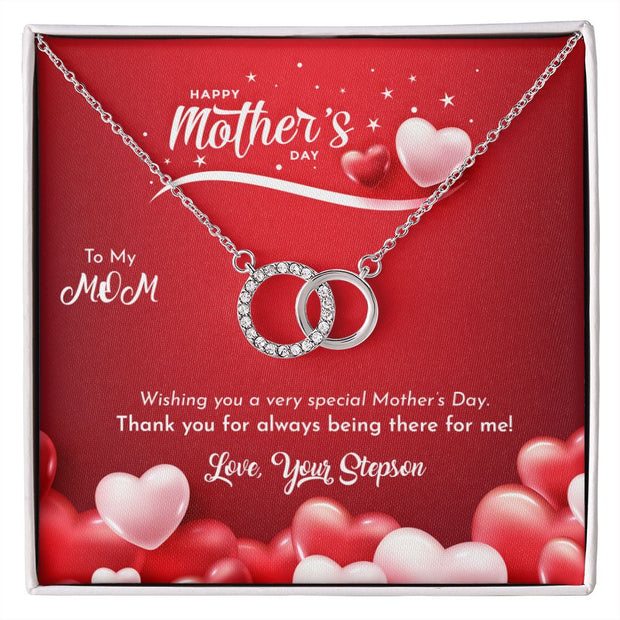 Mother's Day With Love, The Perfect Pair Necklace, From Stepson - Kubby&Co Worldwide