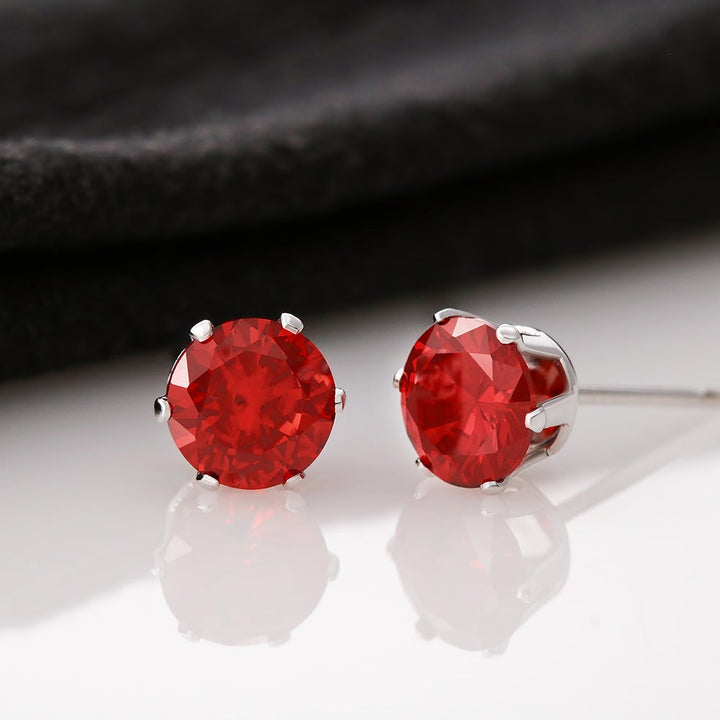 Red Cubic Zirconia Earrings - Kubby&Co Worldwide
