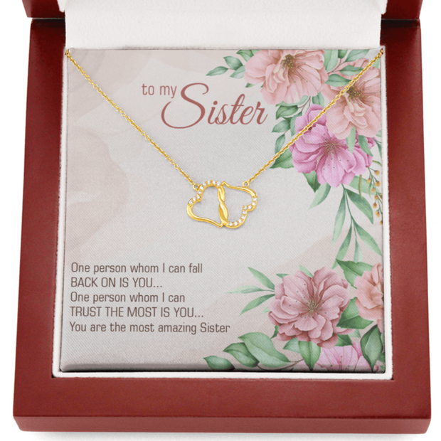 Gold Necklace, 18 Single Cut Diamonds, My Sister I Trust - Kubby&Co Worldwide