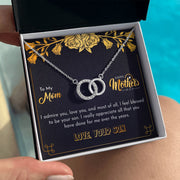 Mother's Day With Love, The Perfect Pair Necklace, Blessed From Son - Kubby&Co Worldwide