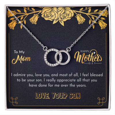 Son To Mother1 The Perfect Pair Necklace, Mother's Day With Love - Kubby&Co Worldwide