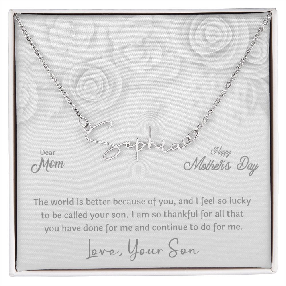 Mother's Day With Love, Signature Style Necklace, A Better Place - Kubby&Co Worldwide