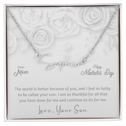 Mother's Day With Love, Signature Style Necklace, A Better Place - Kubby&Co Worldwide