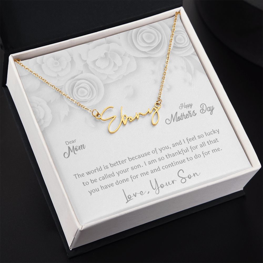 Mother's Day With Love, Signature Style Necklace, A Better Place - Kubby&Co Worldwide