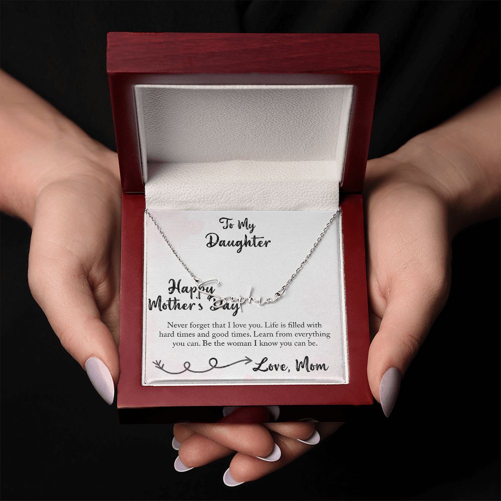 Daughter, Happy Mother's Day, Signature Style Necklace, You Can Be - Kubby&Co Worldwide