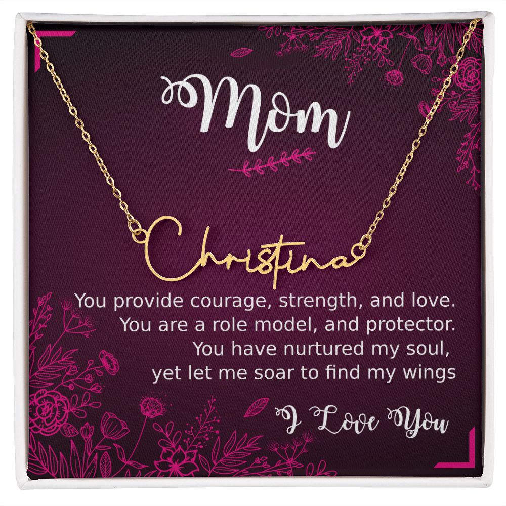 Signature Style Necklace, Mom With Love, Role Model - Kubby&Co Worldwide