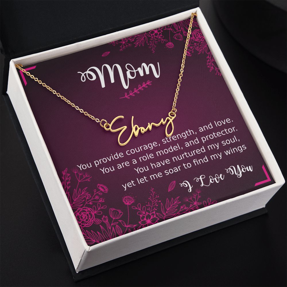 Signature Style Necklace, Mom With Love, Role Model - Kubby&Co Worldwide