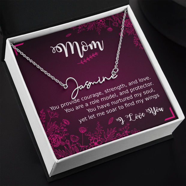 Signature Style Necklace, Mom With Love, Role Model - Kubby&Co Worldwide