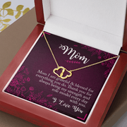 Gold Necklace, 18 Diamonds, Mom I Am Grateful and Blessed - Kubby&Co Worldwide