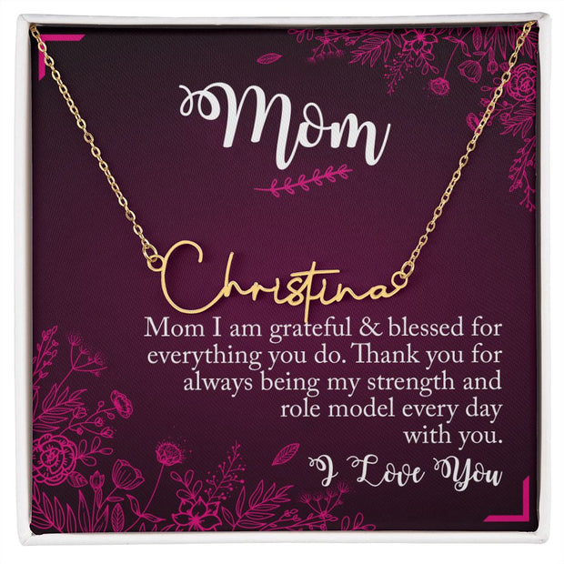 Mother's Day With Love, Signature Style Necklace, Best Role Model - Kubby&Co Worldwide