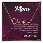 Mom With Love, Signature Style Necklace, - Kubby&Co Worldwide