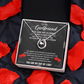 Gold Necklace, Personalized Message Card, To My Girlfriend - Kubby&Co Worldwide