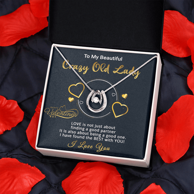 Gold Necklace, Valentine's Day Message Card, My Old Lady - Kubby&Co Worldwide