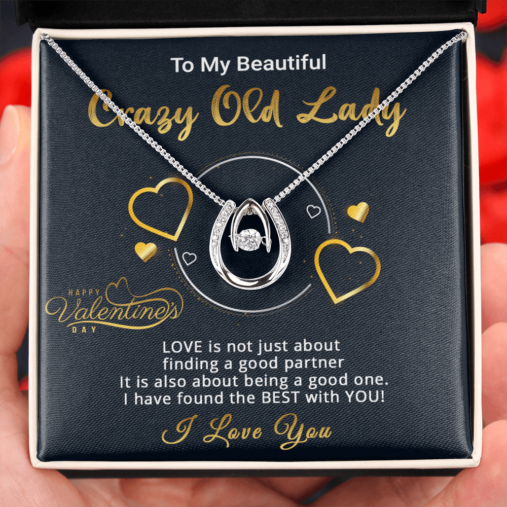 Gold Necklace, Valentine's Day Message Card, My Old Lady - Kubby&Co Worldwide